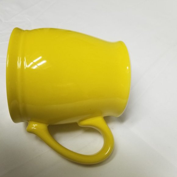 New Kliban Styled Cat Holding Meow Sign 15 oz. Yellow  Spokane Coffee Mug - Picture 8 of 8